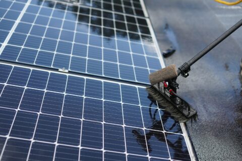 cleaning solar panel - Squeaky Clean